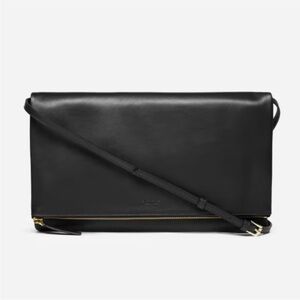 Everlane The Foldover Leather Zip-Top Bag